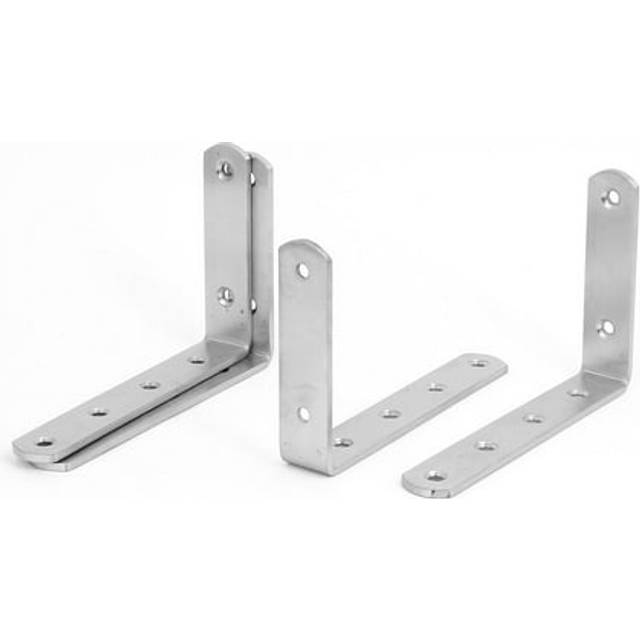 4pcs 150mm long stainless steel 90 degree l shaped angle bracket brace support