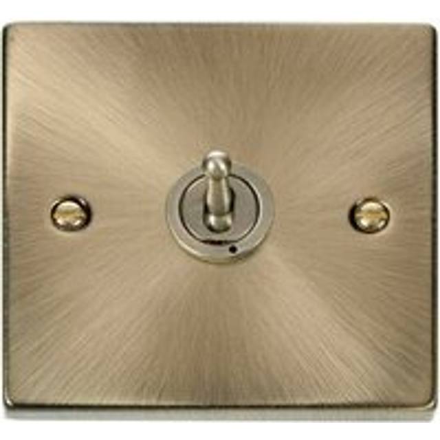 Antique Brass 1 Gang 2 Way 10AX Toggle Light Switch