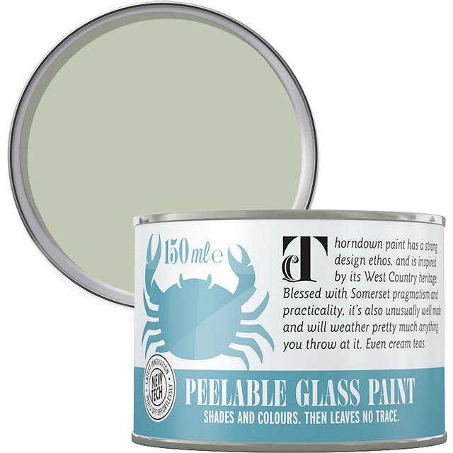 Thorndown Wispy Willow Peelable Glass Paint 150 ml - Opaque, Green