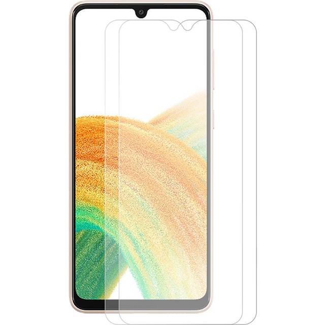 [2-PACK] Härdat Glas Skärmskydd Samsung Galaxy A33 5G - Clear