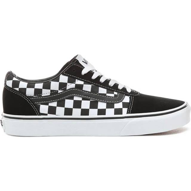 Vans Kids Ward Checkered Low Top Trainers - Black/Multi - Size: 1 uk