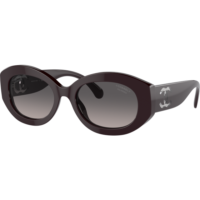 CHANEL oval Sunglasses 1461M3 Red Vendome