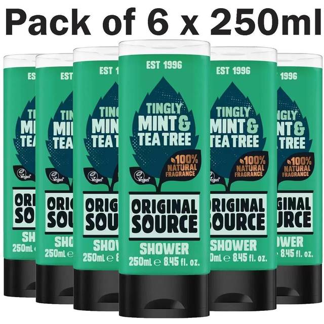 Original Source Mint and Tea Tree Shower Gel, 6x250ml