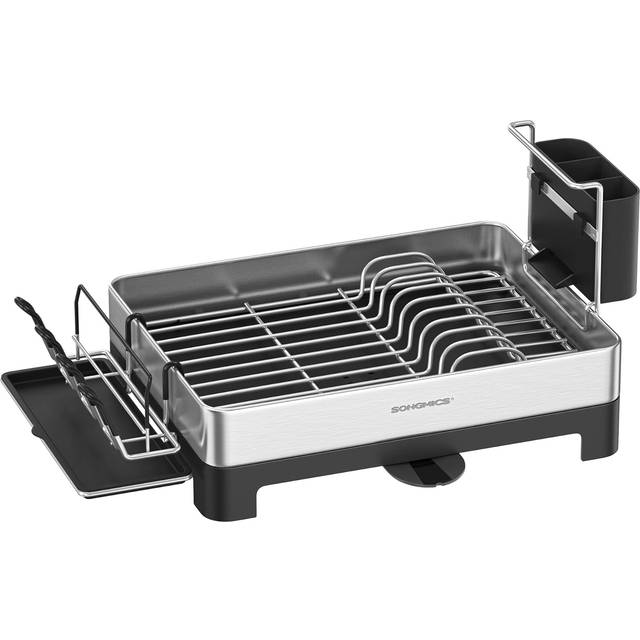 Stainless Steel Dish Drainer with Rotatable Spout