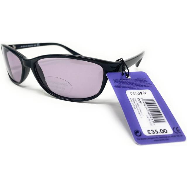 Boots REACTOLITE Sunglasses Photochromic Black Frames 123F