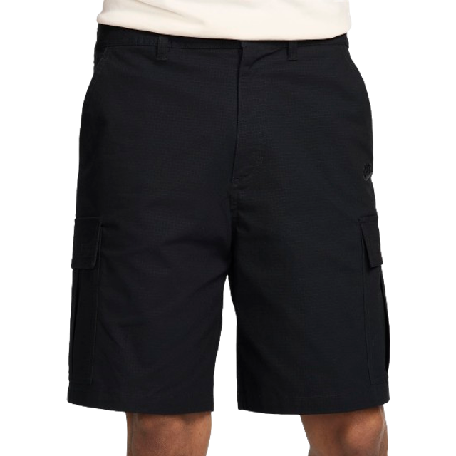 Nike Club Men's Woven Cargo Shorts - Black - Cotton/Elastane - UK 30