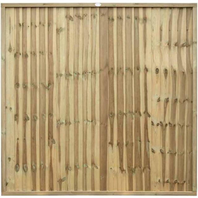 Grange Superior Closeboard Panel 1.8m Green - Green Tint