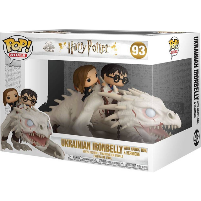 Funko Pop Gringotts Dragon Rides W/ Harry Potter Ron & Hermione Figure (Kids)