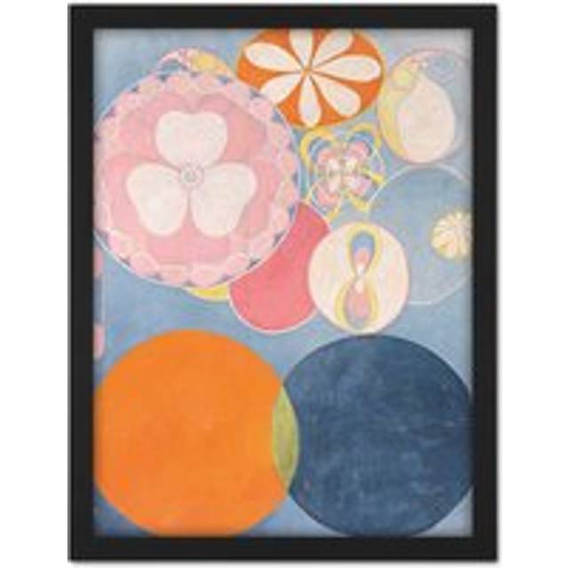 Wall Art Print Hilma Af Klint Group Iv No 2 Ten Largest Youth Large Framed Wall Décor Art - Black - W18 inch x H24 inch