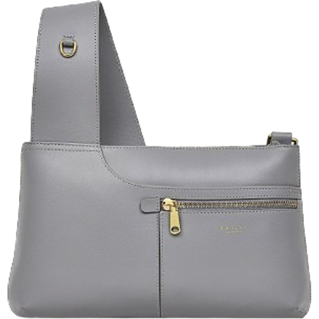 Radley London Women's Leather Womens Leather Pockets Icon Small Ziptop Crossbody - Grey Small