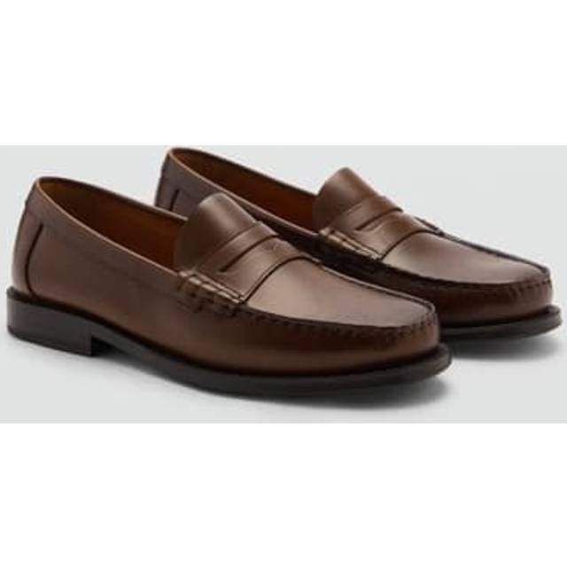 Mango Clasic Leather Loafers