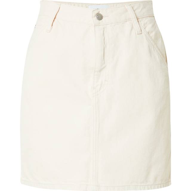 Calvin Klein Jeans Hr A-Line Mini Skirt Hammerloop White 26