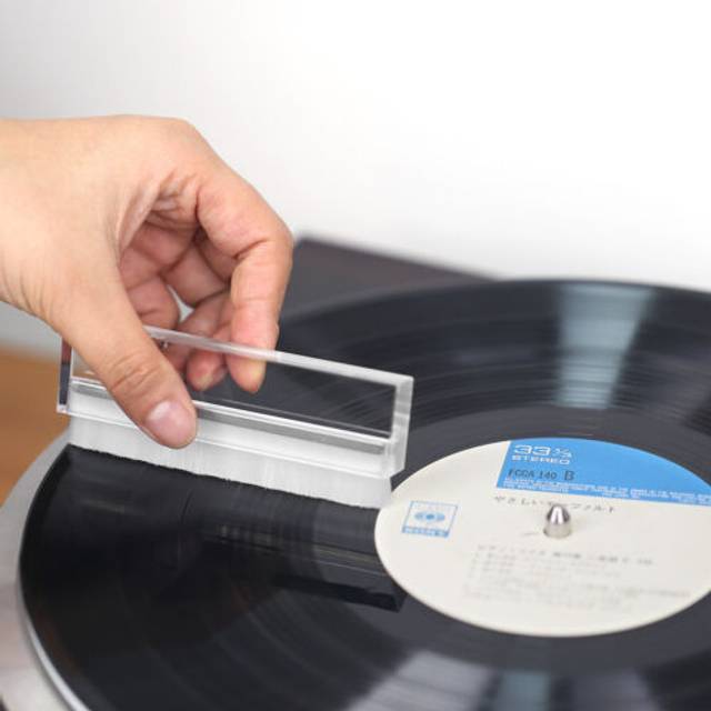 Hifi vinyl record cleaner brush anti static nylon brush for lp albums turntables