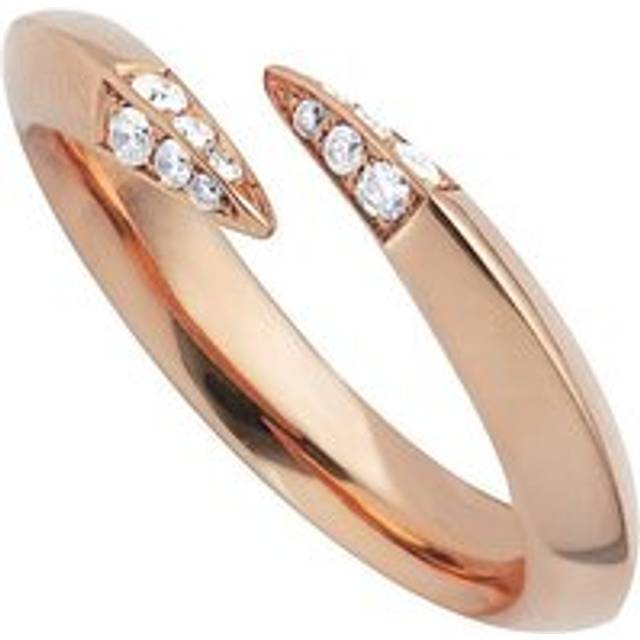 Shaun Leane Sabre 18ct Rose Gold Plated Sterling Silver Diamond Wrap Ring D - P