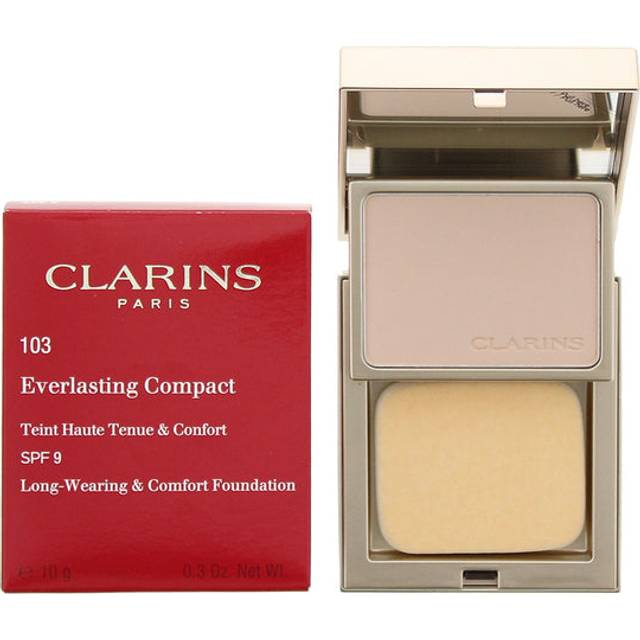 Clarins Everlasting Compact No.103 Ivory Foundation 10g SPF 9 | TJ Hughes