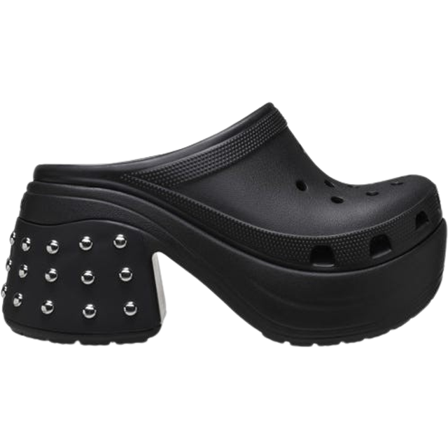 (WMNS) Crocs Siren Studded Clogs 'Black' 209017 - 10