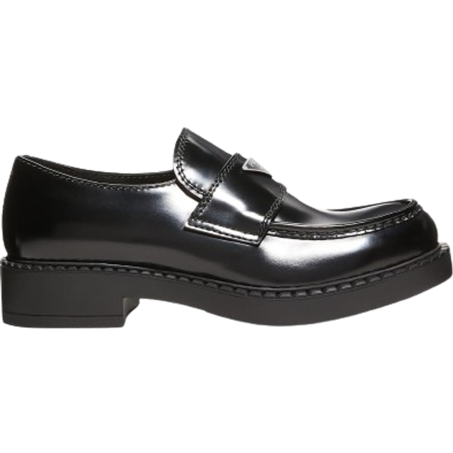 Prada Brushed leather loafers
