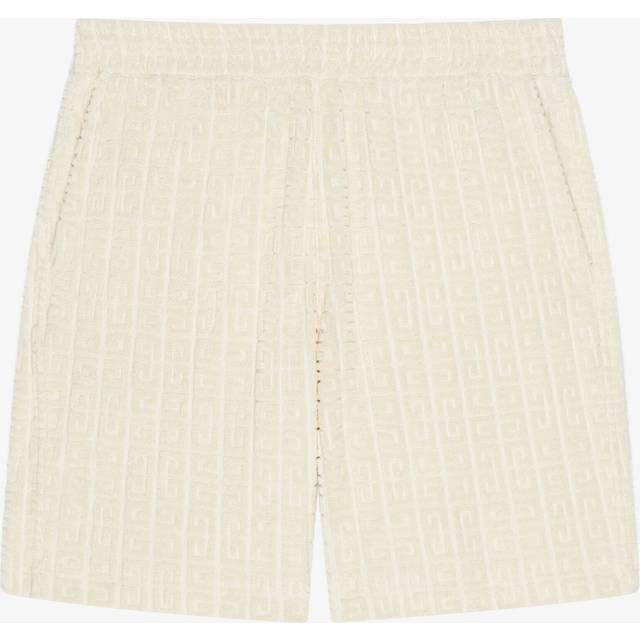Givenchy, Casual Shorts, male, Beige, M, 4G Print Long Coupe Shorts
