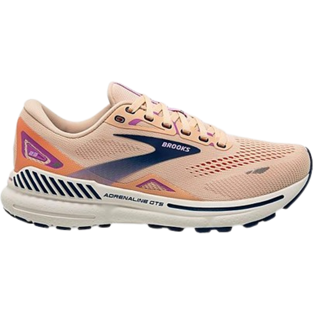 Brooks Adrenaline GTS 23, löparskor för kvinnor, Rosa apricot sommar blå orkidé, 36.5 EU
