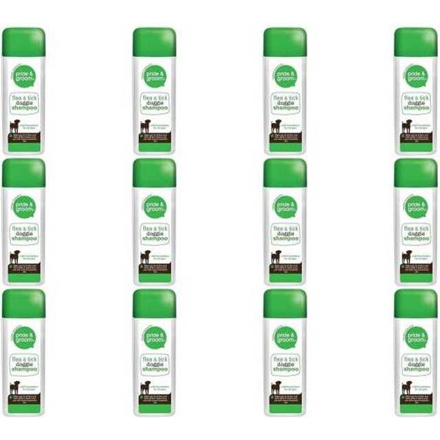 Pride & Groom Flea & Tick Dog Shampoo 300ml (Pack of 12)