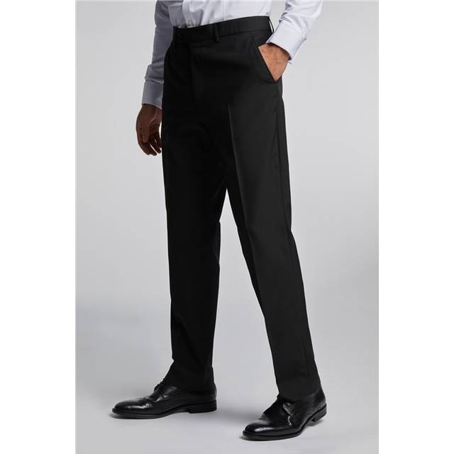Antique Rogue Slim Fit Black Dinner Men's Trousers - 38R