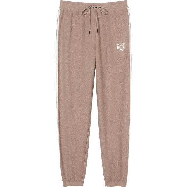 Victorias Secret PINK Iced Coffee Brown Reverse Fleece Jogger - iced coffee brown reverse fleece - MEDIUM