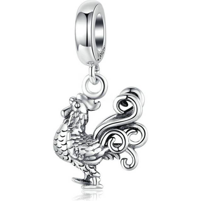 Silver plating Jewelry Pendant Charm Bracelet  Rooster Charms DIY Jewelry