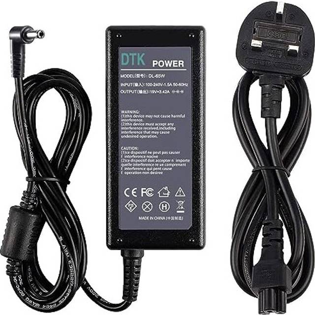 19V 3.42A 65W Laptop Charger for ASUS MSI Toshiba Lenovo Medion Notebook Computer PC Power Cord Supply Lead AC Adapter