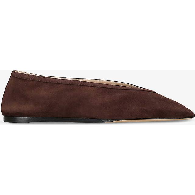 Le Monde Beryl Womens Dark Brown Luna Pointed-toe Suede Pumps Eur 36 / 3 Uk Women