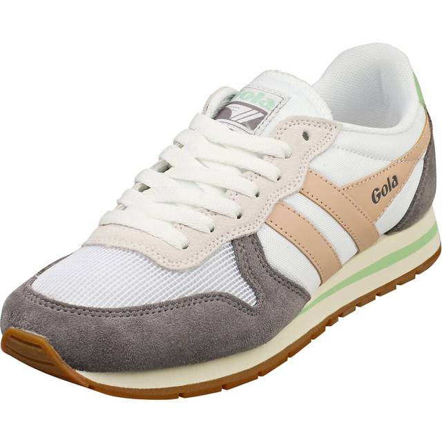 Gola Daytona Womens Fashion Trainers in White Pink - 4 UK