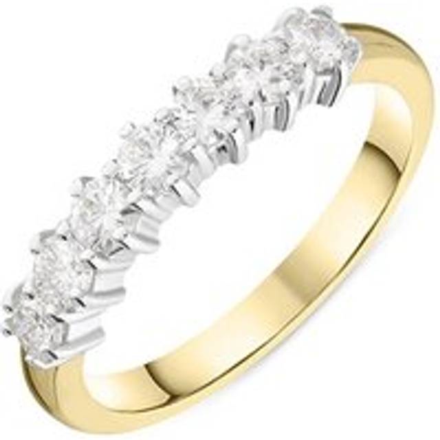 18ct Yellow Gold 0.58ct Diamond Claw Set Wedding Eternity Ring