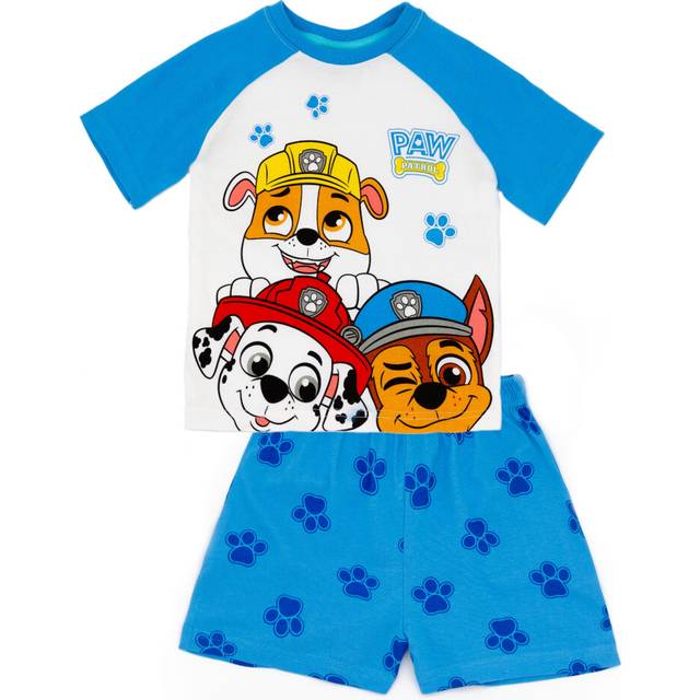 (12-18 Months) Paw Patrol Short Sleeve Short Leg Pyjama Set (Boys Blue)