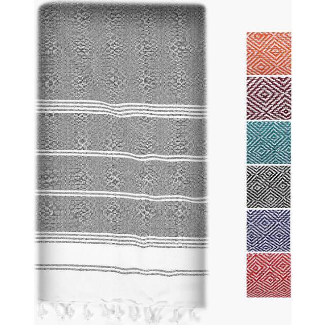 LANE LINEN 100% Cotton Beach Towel with Beach Bag  Beach Towels Oversized  39x71  Pool Towel  Oversized Beach Towel  Absorbent Extra Large Beach Towel