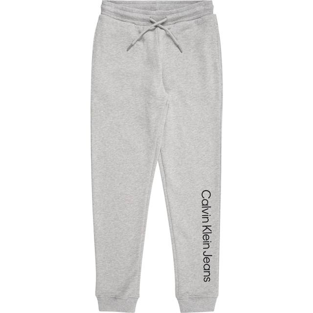 Calvin Klein Jeans Kids Inst. Logo Regular Jogger - Light Grey, Light Grey, Size 8 Years - 8 YEARS