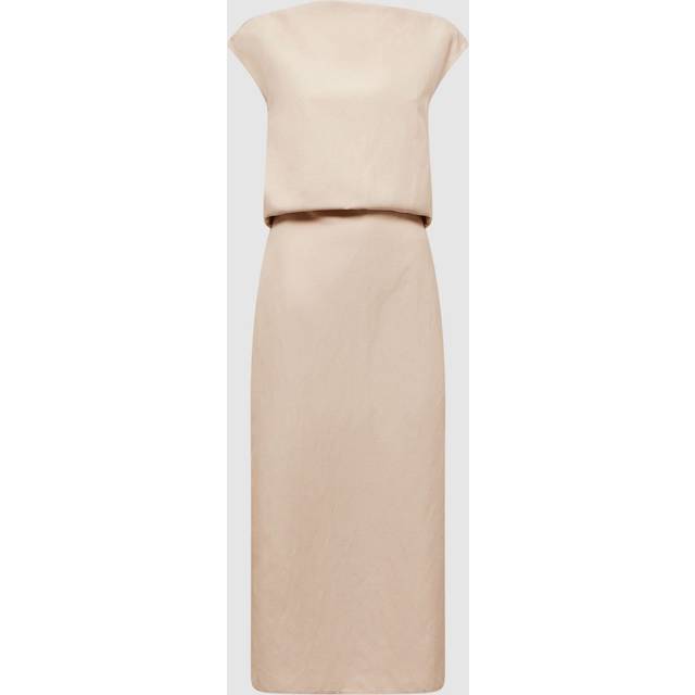 Reiss Paloma Evening Linen-Blend Dress