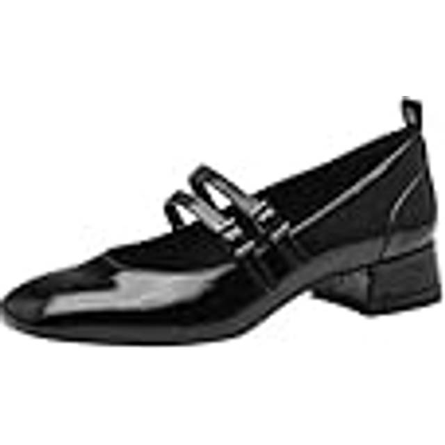 Tamaris Salle Strappy Court Shoes Black