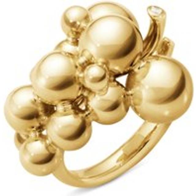 Georg Jensen Moonlight Grapes 18ct Yellow Gold Statement Ring - 49