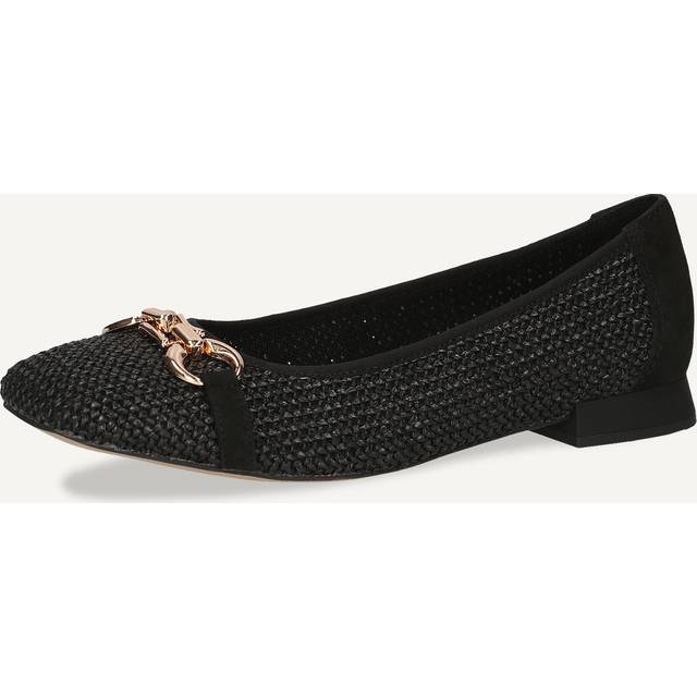 Leather Buckle-Detailed Pumps - CAPRI41500 / 327 055 - Black - 8