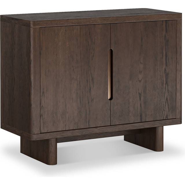 Mylor Oak Modern 2 Door Sideboard Cabinet for Living Room | Roseland