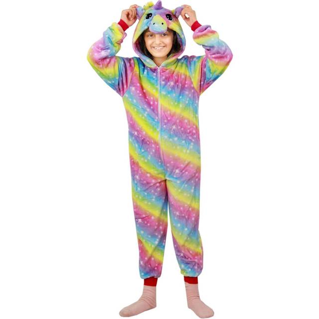 (3-4 Years, Baby Pink) Girls Xmas Pyjamas 2 Piece Festive Set Lounge Suit
