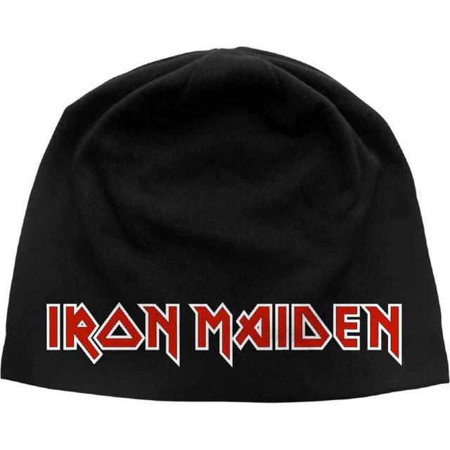 Iron Maiden Classic Vintage Band Logo Jersey Beanie Hat
