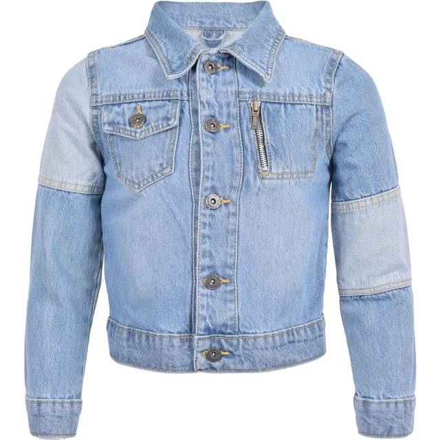 (11-12 Years, Light Blue) Boys Denim Light Blue Jacket Jeans Bomber Coat