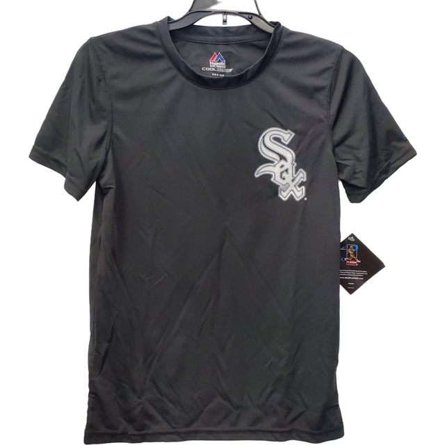 Majestic athletic youth chicago white sox chris sale 49 t-shirt-black,medium