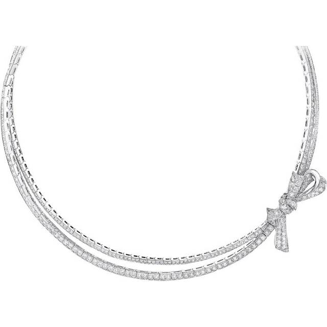 Graff White Gold and Diamond Tilda's Bow Necklace - One size