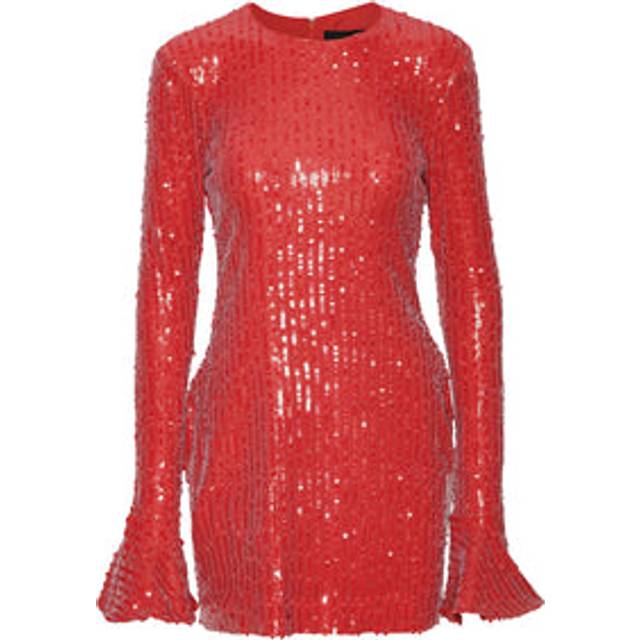 Rotate Birger Christensen Sequinned Mini Dress - DK 34/UK 6 - Red