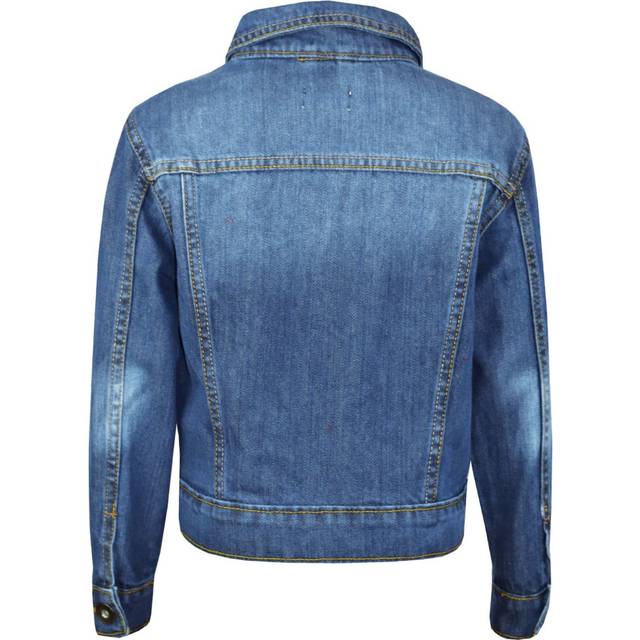 (13 Years) Kids Girls Jackets Designer Light Blue Denim Jeans Jacket Stylish Fashion Coats