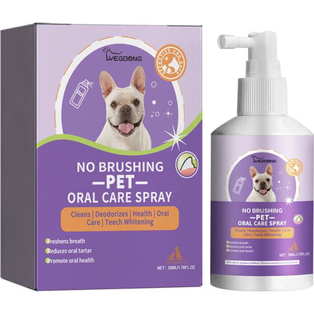 (50ml) Teeth Cleaning Spray For Dogs And Cats, Pet Oral Cleansing, Breath Freshening And Deodorizing