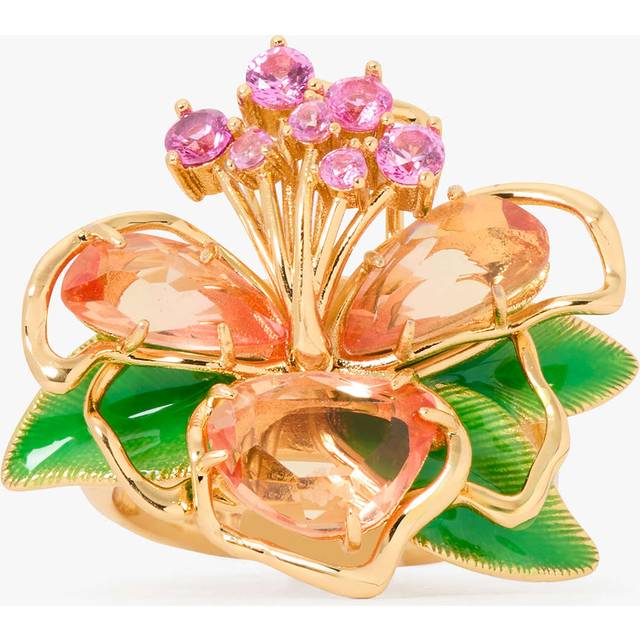 Kate Spade New York Cz Paradise Flower Cocktail Ring