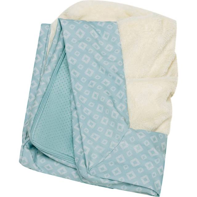 Furhaven Replacement Dog Bed Cover Plush & Diamond Print Nest Top Sofa-Style  Machine Washable - Aqua  Medium