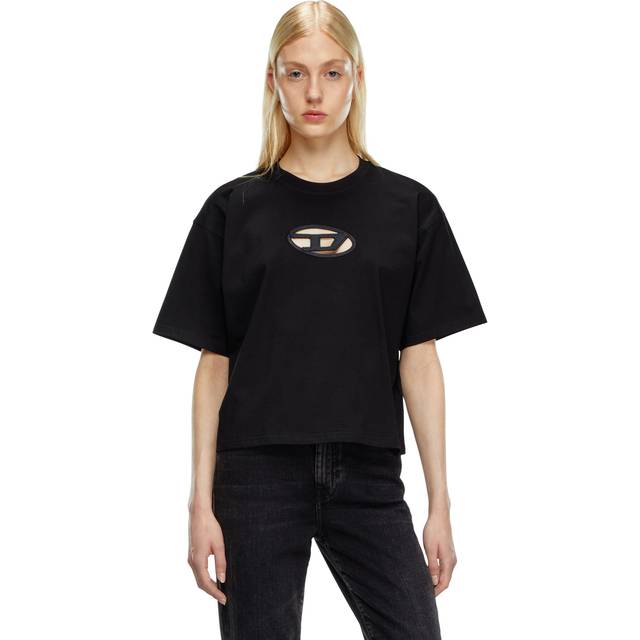 T-shirt Diesel T-Buxt-Crop-Od T-Shirt Black M (M)